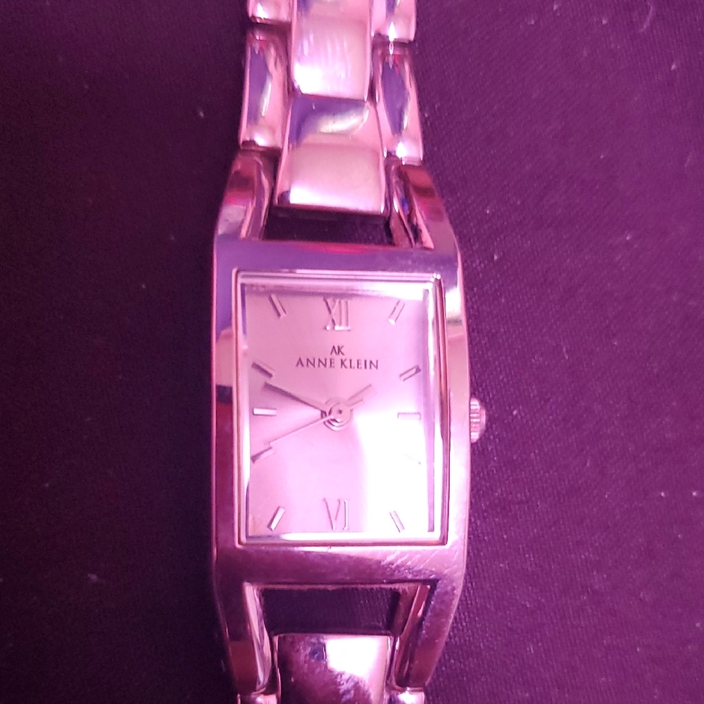 Anne Klein Silver Rectangular Watch - image 1